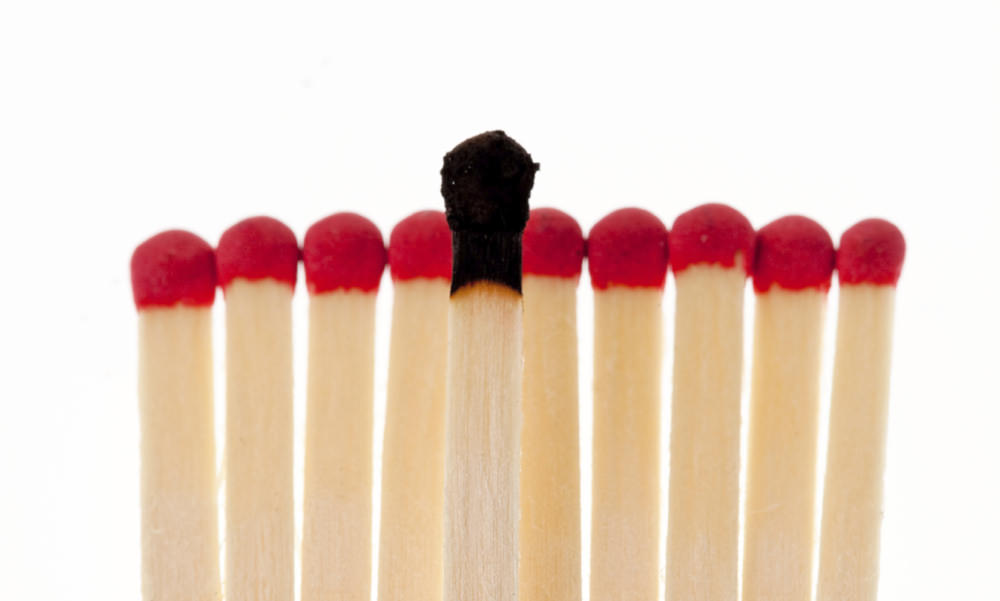 ausgebrannt sein, Burnout, Erkennungsmerkmale